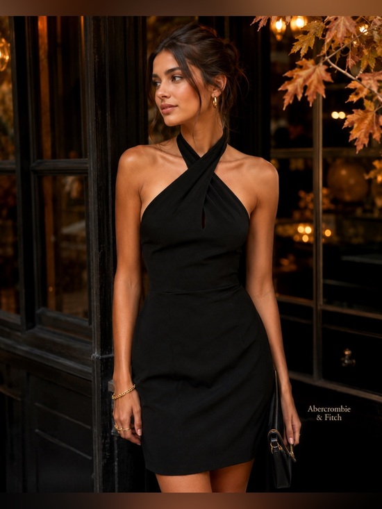 Abercrombie & Fitch Dresses & Skirts - Abercrombie & Fitch Black Halter Mini Dress | XS | LBD